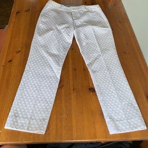 Banana republic dot cropped work trouser/pant